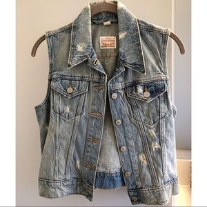 Levi’s Ripped Denim Vest